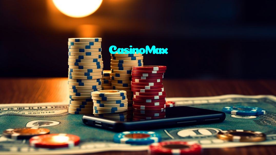 CasinoMax casino presented on mobile device in Pakistan with slots and live games